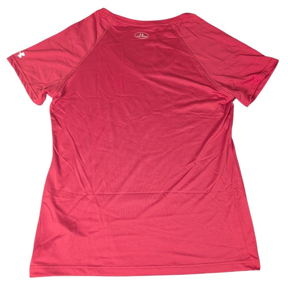 Under Armour Oklahoma Sooners HeatGear Crimson‎ Red Graphic Athletic T-Shirt XL - Picture 3 of 11